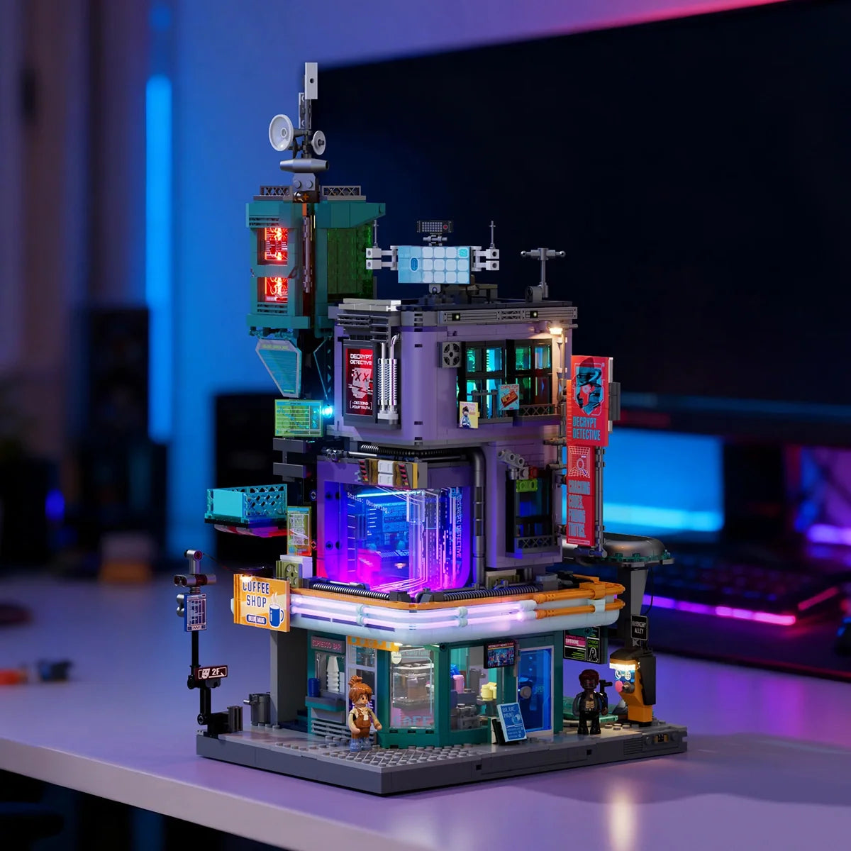 Lumibricks Detective's Office (2134 pcs) building set with built-in LED lights