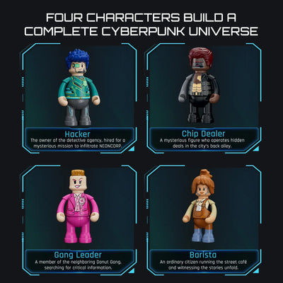 Detective's Office: Four Characters Build a Complete Cyberpunk Universe