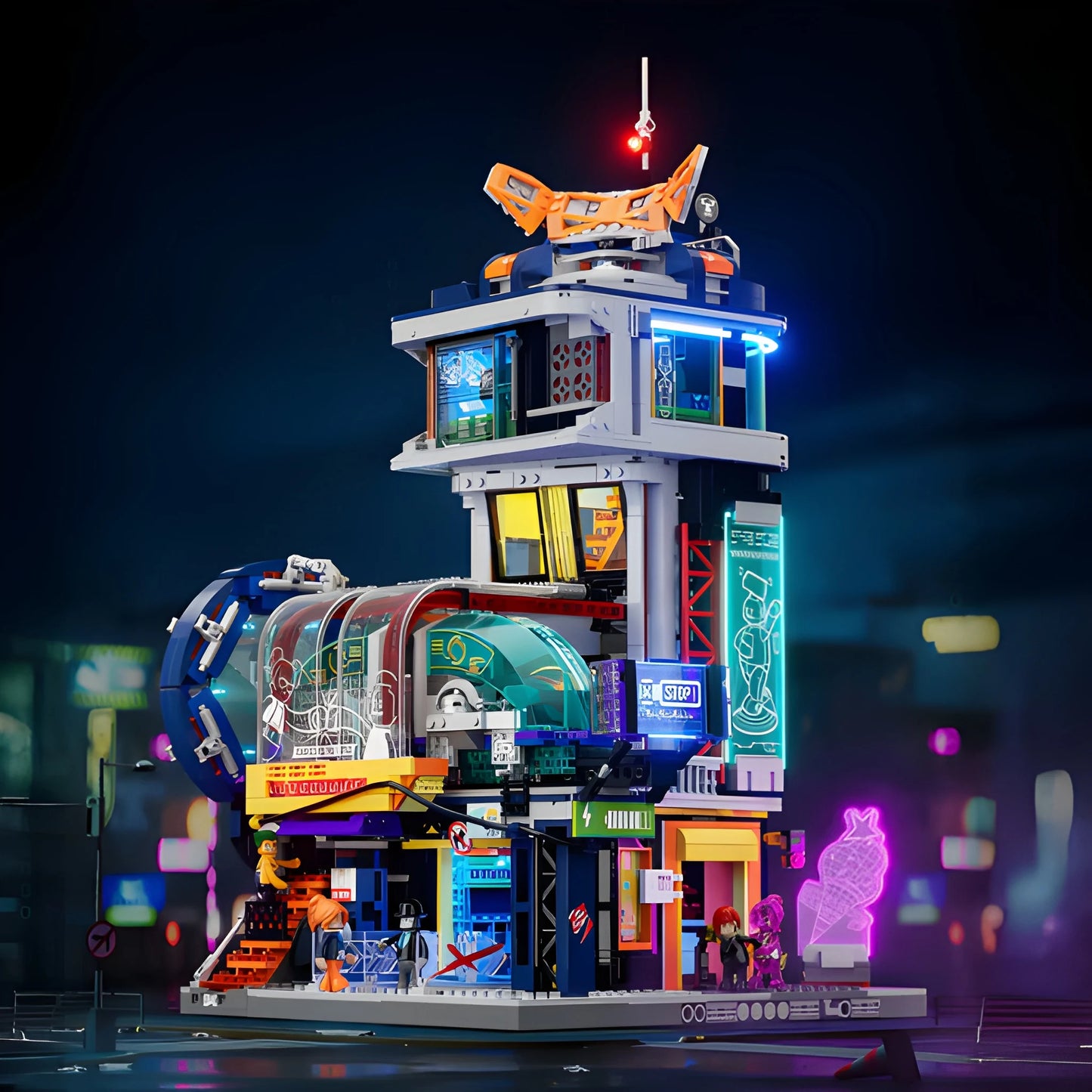 Floating Train Station
