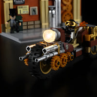 Steampunk Motorcycle Pursuit