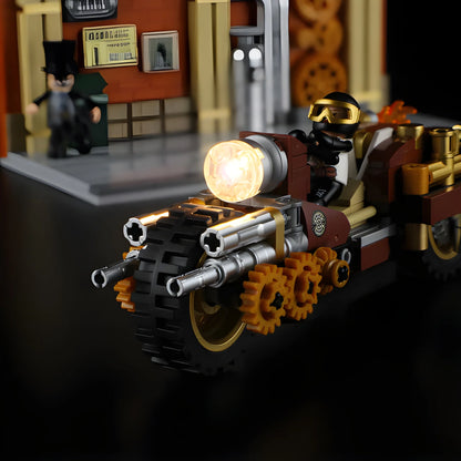 Steampunk Motorcycle Pursuit