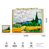 Wheat Field with Cypresses