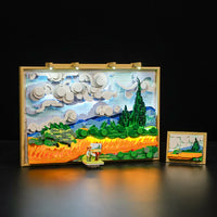 Wheat Field with Cypresses