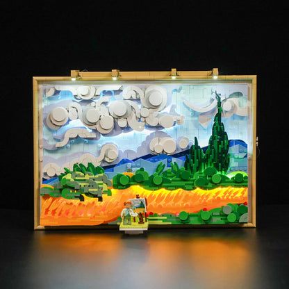 Wheat Field with Cypresses