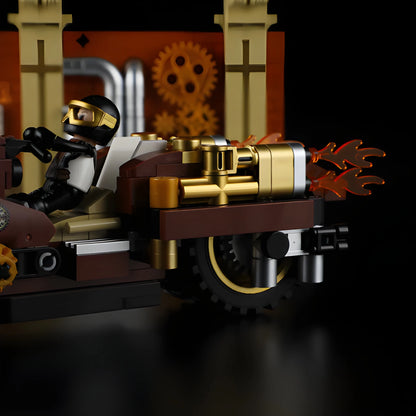 Steampunk Motorcycle Pursuit